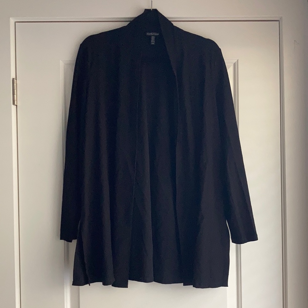 Eileen Fisher Black Stretchy Cardigan